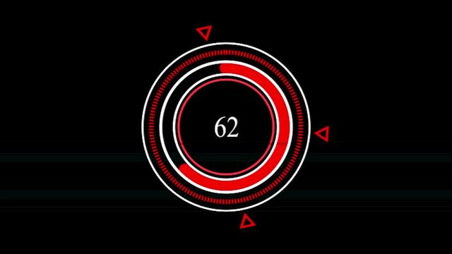 Radial or circular Progress Bars. Green colored template. Procent indicator. Modern motion graphics. Flat style. Bright and simple UI diagram elements. Isolated on black for Screen Mode.