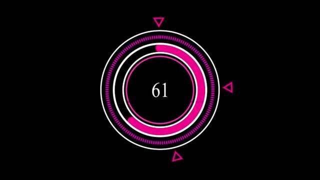 Radial or circular Progress Bars. Green colored template. Procent indicator. Modern motion graphics. Flat style. Bright and simple UI diagram elements. Isolated on black for Screen Mode.