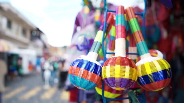slow motion of mexican regional toys