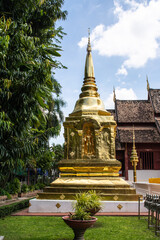 Naklejka premium Within Wat Phra Singh is a Buddhist temple or Wat in Thai in Chiang Mai province northern of Thailand. 