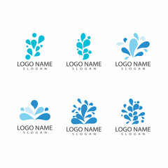 water splash icon vector illustration design template