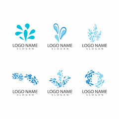 water splash icon vector illustration design template