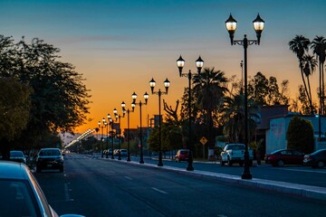Faroles de Avenida Álvaro Obregón. Mexicali B.C.