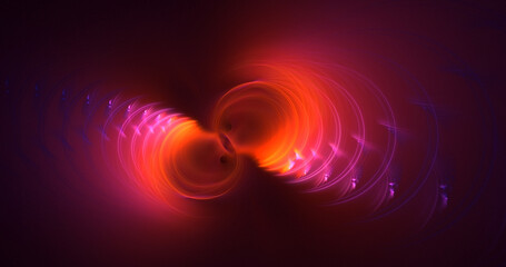 3D rendering abstract technology fractal background