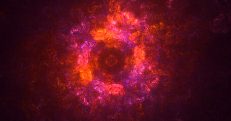 3D rendering abstract circle light background