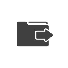 Send folder file vector icon