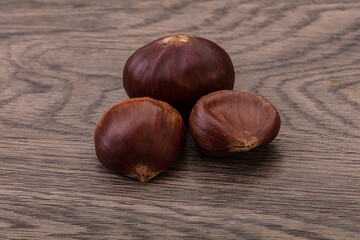 Organic natural sweet Chestnut heap