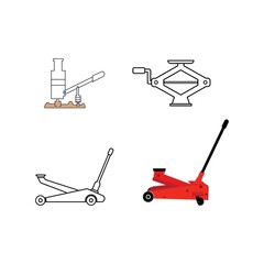 Hydraulic jack icon