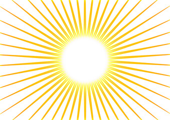 抽象的な太陽光線のイラスト