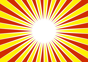 抽象的な太陽光線のイラスト