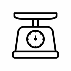 Food Scale,Kitchen Scale Icon Design Vector Template Illustration