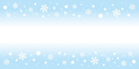 雪の結晶の背景フレーム