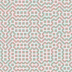 Fototapeta premium Abstract Geometric Pattern generative computational art illustration