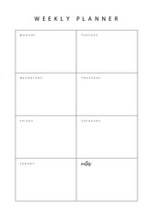 White Weekly Planner 