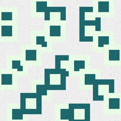 Abstract Geometric Pattern generative computational art illustration