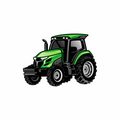 tractor - farm equipment - agricultural equipment -  construction machine isolated vector