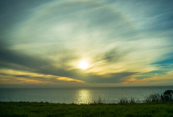 Dramatic Sun Halo Over the Wild Beauty of Big Sur