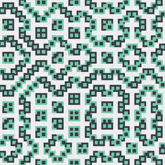 Fototapeta premium Abstract Geometric Pattern generative computational art illustration