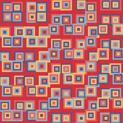Abstract Geometric Pattern generative computational art illustration