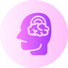 Inspiration gradient icon