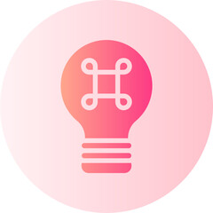 Light Bulb gradient icon