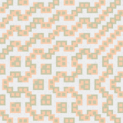 Fototapeta premium Abstract Geometric Pattern generative computational art illustration