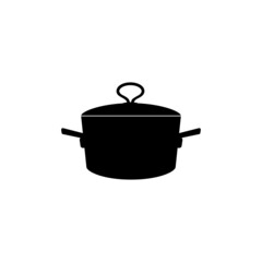 A large saucepan for cooking first courses on a white background.