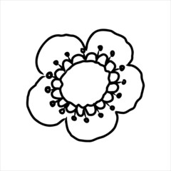 Flowers fantasy. fantasy abstract flower vector llustration