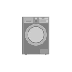 Washing machine for automatic washing of white and colored fabrics on a white background.