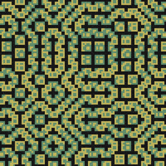 Fototapeta premium Abstract Geometric Pattern generative computational art illustration