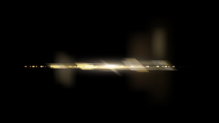 realistic light glare, highlight. beautiful bright lens flares. Lighting effects of flash.