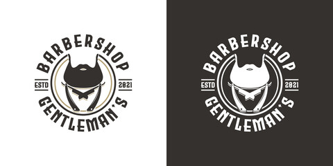 vintage barbershop logo inspiration