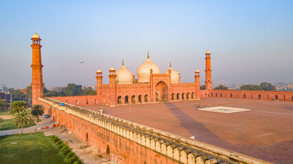 The Badshahi Mosque is a Mughal-era congregational mosque in Lahore, capital of the Pakistani province of Punjab, Pakistan. The mosque is located west of Lahore Fort.