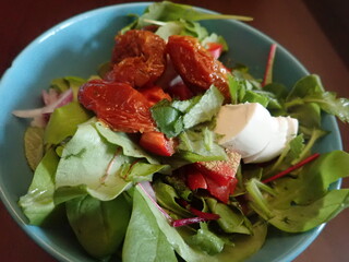 portion of fresh vegetable vitamin salad