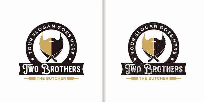 butcher logo vintage inspiration