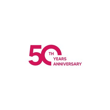 50 year anniversary logo design. vector - template - illustration