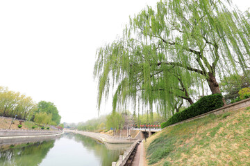 Fototapeta na wymiar Scenery of Kunyu River in Beijing