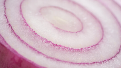 Macro shot of purple onion texture.