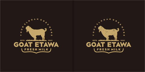 vintage milch goat logo,goat logo, goat ranch logo reference