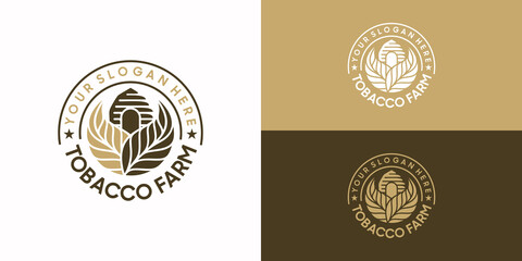 vintage tobacco farm logo, logo reference
