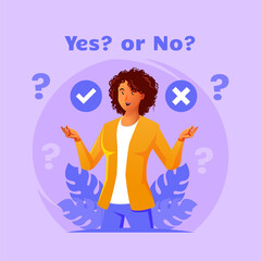 People choose yes or no
