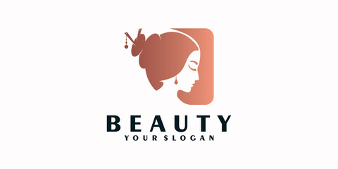 beauty logo,beauty face,natural beauty, skin care. logo reference for salon, spa, and other