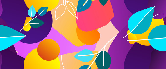 Bold Pattern Tropical Leaf Jungle Modern Motif