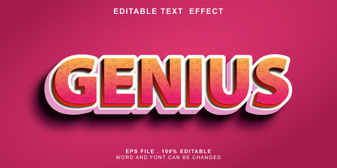 text effect editable genius