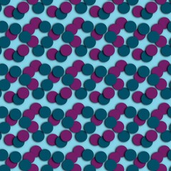 Circle confetti seamless pattern for fabrics and textiles and packaging 