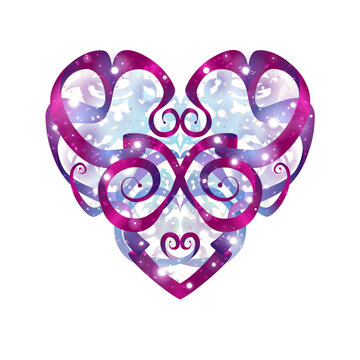 Purple Valentine Heart