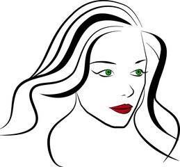 vector graphics girl