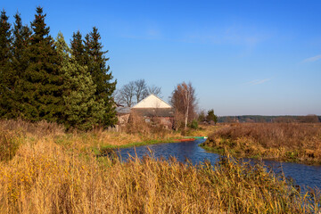 Jesień w Narwiańskim Parku Narodowym, Podlasie, Polska