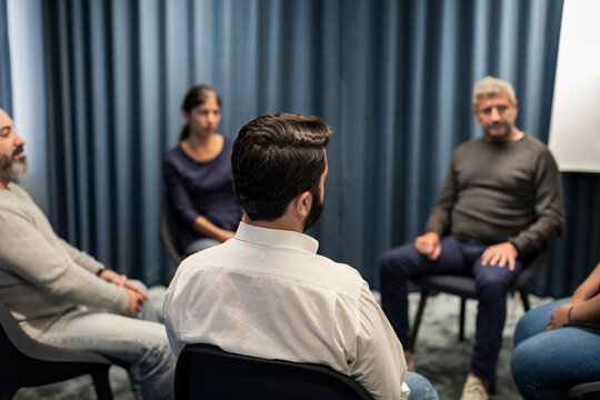 People during meeting