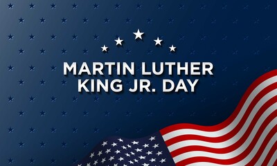 Martin Luther King Jr. Day Background. Banner, Poster, Greeting Card.